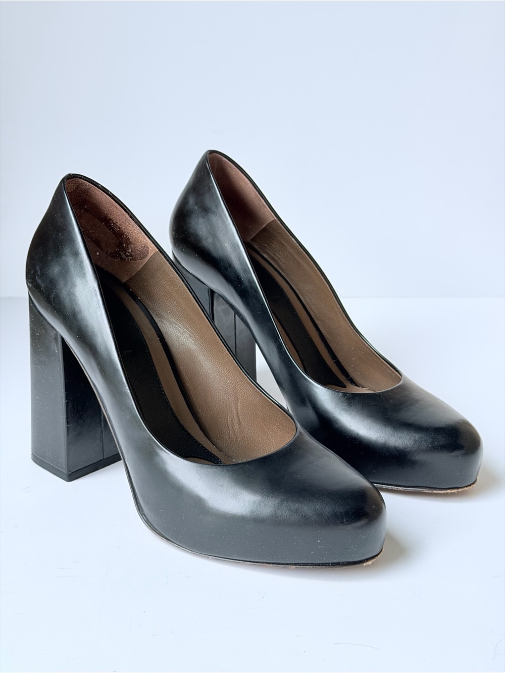 Marni Black Block Heel Pumps